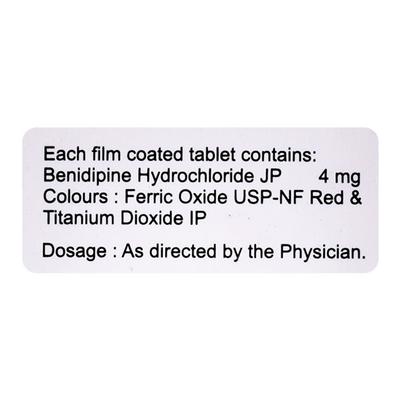 BENIPRES 4mg Tablet 30's - Hypertension-Cal