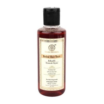 Khadi Natural Herbal Hair Tonic - Henna & Thyme 210 ml - Hair Oils