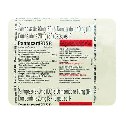 PANTOCARD DSR 30/40mg Capsule 10's - Ulcer/Reflux/Flatulence-Aaa