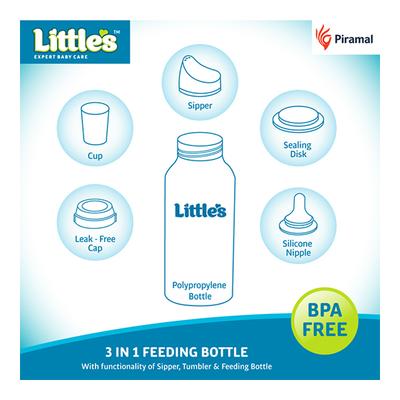 Little's Poly Maxi Feeding Bottle 240 ml - Feeding & Nursing