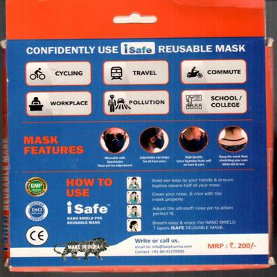 iSafe Reusable Face Mask - Pink 1's - Face Mask