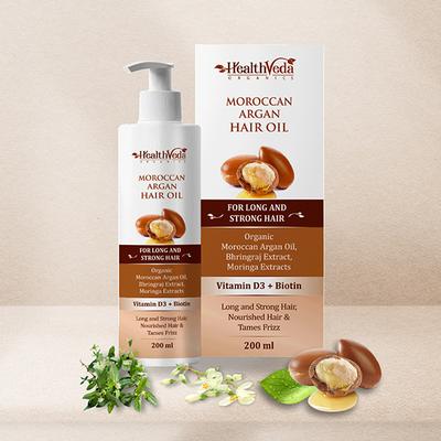 Health Veda Moroccan Argan Hair Oil 200 ml - Hair Oils