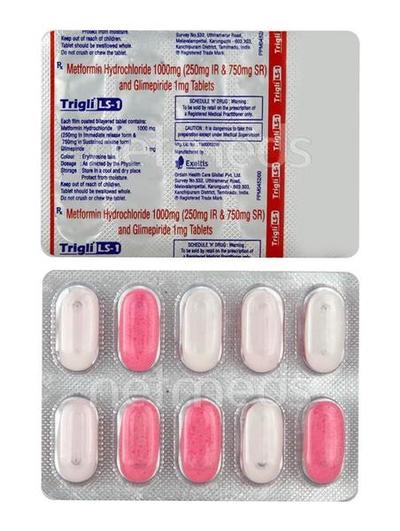 Trigli LS 1mg Tablet 10'S - Diabetes-Ant