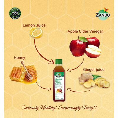 Zandu Lean & Slim Juice - Honey & Apple Cider Vinegar 500 ml - Ayurvedic Juices