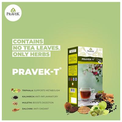 Pravek-T Herbal Slimming Tea Bag 30's + Medohar Capsule 30's 30's - Speciality Medicines