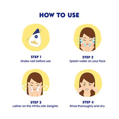 Nivea Milk Delights Face Wash for Oily Skin - Besan 100 ml - Face Wash & Cleansers
