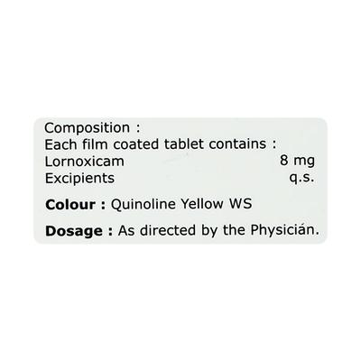 LORGEM 8mg Tablet 10's - Pain relief-Nsa