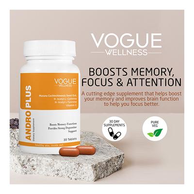 Vogue Wellness Andro Plus Tablet 30's - Speciality Medicines