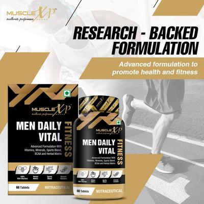 MuscleXP Men Daily Vital Fitness Tablet 60's - Workout Essentials