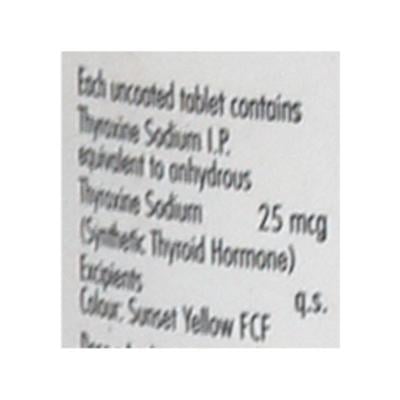 Thyronorm 25Mcg Tablet 120'S - Hypothyroidism