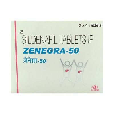 Zenegra 50mg Tablet 4'S - Impotence/Erectile Dysfunction (Ed)