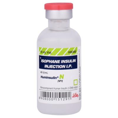 HUMINSULIN NPH 40IU INJECTION 1x10ML (N) - Diabetes-Ins