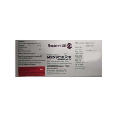 GESTCHRIT SR 200 Tablet 10's - Hormonal Therapy-Oes