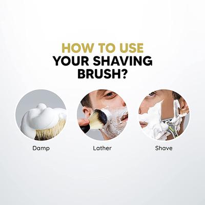 LetsShave Shaving Brush - Black - Shavers
