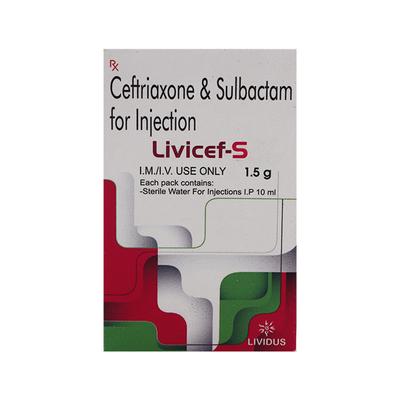 LIVICEF S 1.5 Injection 1's - Bacterial Infections-Cep