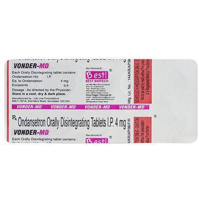 VONDER MD 4 Tablet 10's - Vomitting/Emesis-Ant