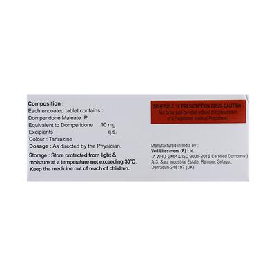 DOMI 10mg Tablet 10's - Ulcer/Reflux/Flatulence-Aaa