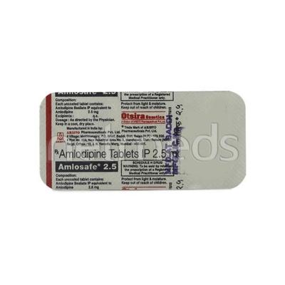 Amlosafe 2.5mg Tablet 10'S - Hypertension-Cal