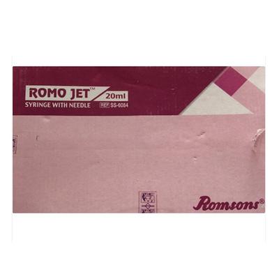Romsons Romo Jet Syringe with Needle 20 ml (21G x 1.5 inch) (SS-6084) - Surgical Instruments