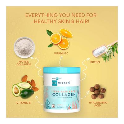 HK Vitals Marine Collagen Supplement (Orange) 200 gm - Hair & Skin