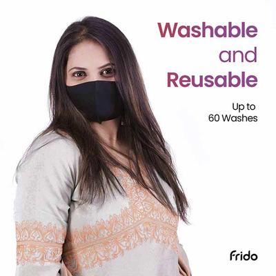 Frido Ultimate Pro Reusable Copper Face Mask (Pack of 4) (S) - Face Mask