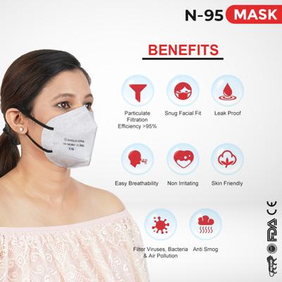 Shield Xtra N95 Anti Pollution Face Mask - Ear Loop 10's - Face Mask