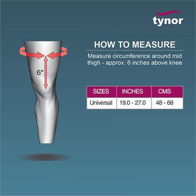 Tynor R.O.M. Knee Brace (22 Inches x 56 cm) (UN) (D 48) - Knee/Leg Supports