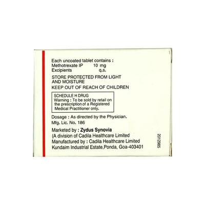 Mexate 10mg Tablet 4'S - Cancer Oncology-Cyt