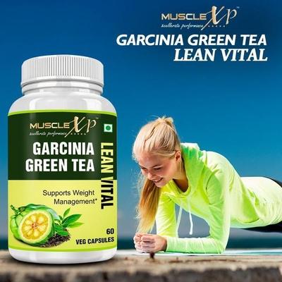 MuscleXP Garcinia Green Tea Lean Vital Veg Capsules 60's - Green/Herbal Teas
