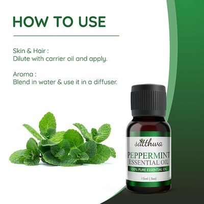 Satthwa 100% Pure Essential Oil - Peppermint 15 ml - Essential Oils