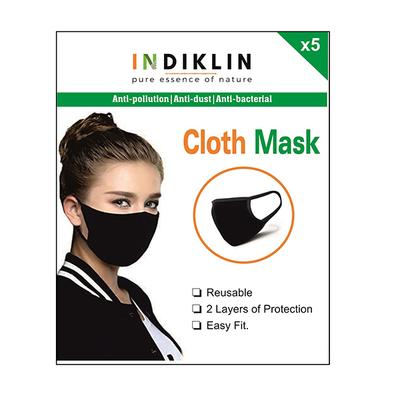 Indiklin Reusable Cloth Mask (Pack of 5) - Face Mask
