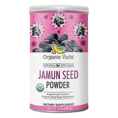 Organic Veda Jamun Seed Powder 454 gm - Pure Herbs