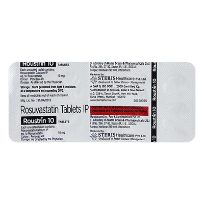 ROUSTRIN 10 Tablet 10's - High Cholesterol-Dys