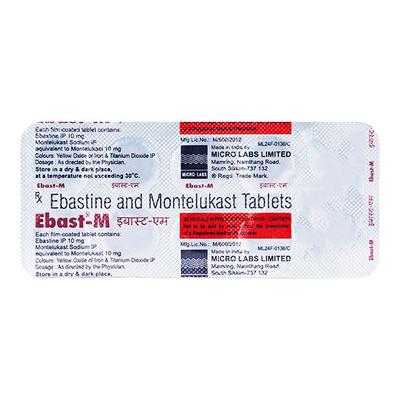 Ebast M Tablet 10'S - Allergies-Ant