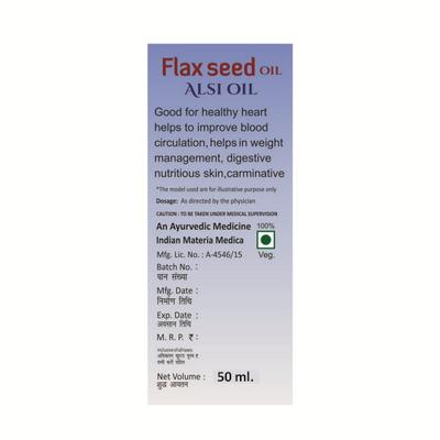 Herbal Canada Alsi Flax Seed Oil 50 ml - Hair Oils