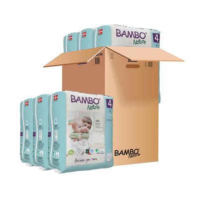 Bambo Nature Tape Diapers with Wetness Indicator - Large (4) 144's - Diapers & Wipes