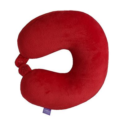 VIAGGI Microbead Travel Neck Pillow with Fleece - Red - Others Ortho Supports