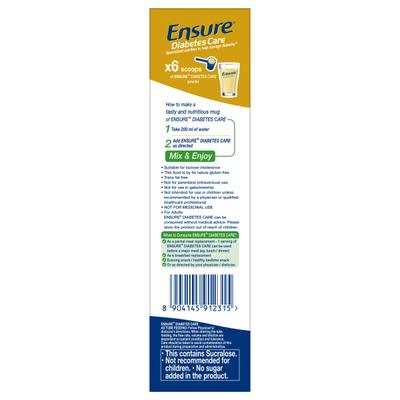 Ensure Diabetes Care Powder - Vanilla Flavour 400 gm (Refill Pack) - Diabetes (Fitness)