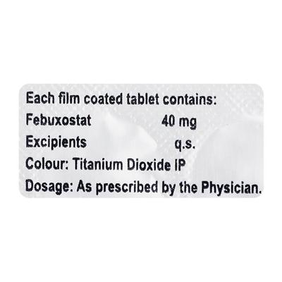 FABUSET 40 Tablet 15's - Gout