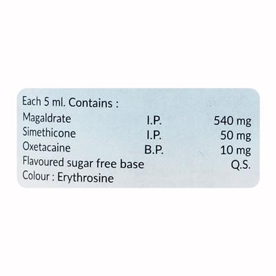 MUCOGEL SUGAR FREE MINT FLAVOUR Suspension 200ml - Ulcer/Reflux/Flatulence-Aaa