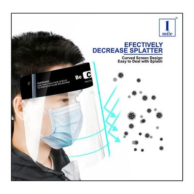 1Mile Protective Face Shield - Be Careful (200 Micron) 10's - Surgical Consumable