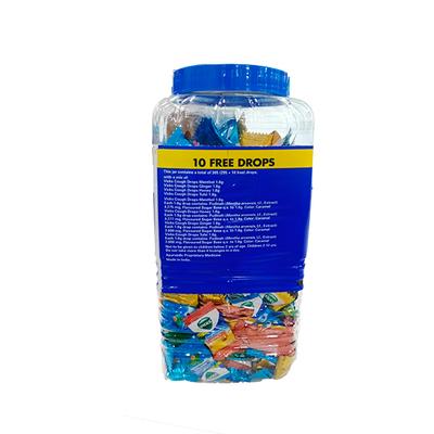 Vicks Cough Drops Candy - Menthol, Honey, Ginger & Tulsi 305's - Sore Throat Lozenges