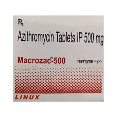 Macrozac 500mg Tablet 3'S - Bacterial Infections-Mac