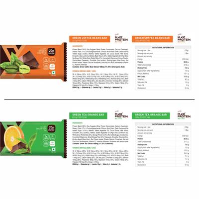 Max Protein Assorted Bar - Daily, Active (Pack of 8) - Nutritional Bars
