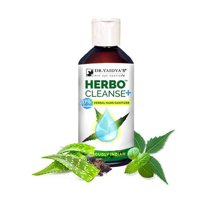 Dr.Vaidya's Herbo Cleanse Plus Herbal Hand Sanitizer Liquid (Pack of 2 x 200 ml) - Hand Sanitizer
