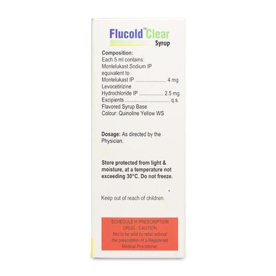 Flucold Clear 4/2.5mg Syrup 60ml - Allergies-Ant