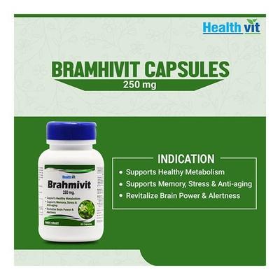HealthVit Brahmivit Brahmi Powder 250 mg Capsule 60's - Speciality Medicines