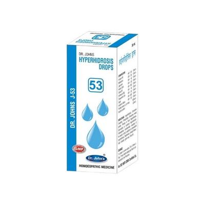 Dr.John's J 53 Hyperhidrosis Drops 30 ml - Homeopathic Drops