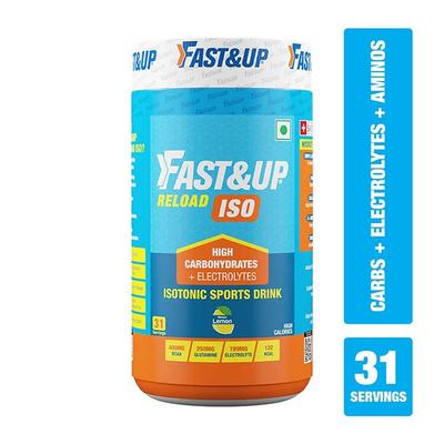 Fast&Up Reload Isotonic Energy Drink - Lemon Flavour 1000 gm - Workout Essentials