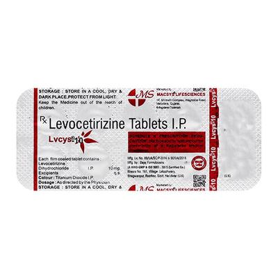 LVCYS 10 Tablet 10's - Allergies-Ant